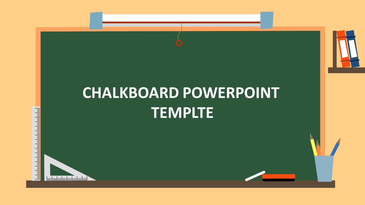 Awesome Chalkboard PowerPoint Template Design